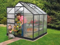 Vitavia Skleník Venus 2500 HKP 6 mm, čierna, 195 x 131 cm, 2,5 m2