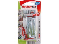 Fischer Hmoždinka DuoPower 8 x 40 WH K NV so skobou, 4 ks Fischer Hmoždinka DuoPower 8 x 40 WH K NV so skobou, 4 ks