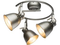 GLOBO Bodové svietidlo Hernan kov striebrosivé, 3 svetelné zdroje