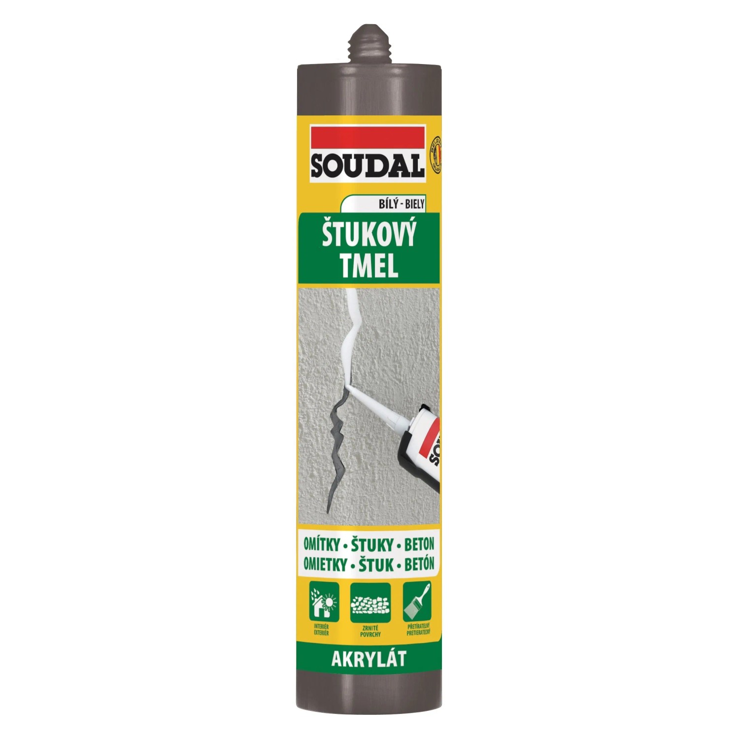 E-shop SOUDAL Štukový tmel 280ml biely