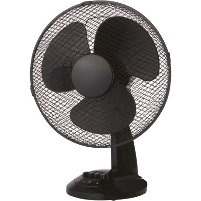 Stolný ventilátor, čierna, pr. 30 cm