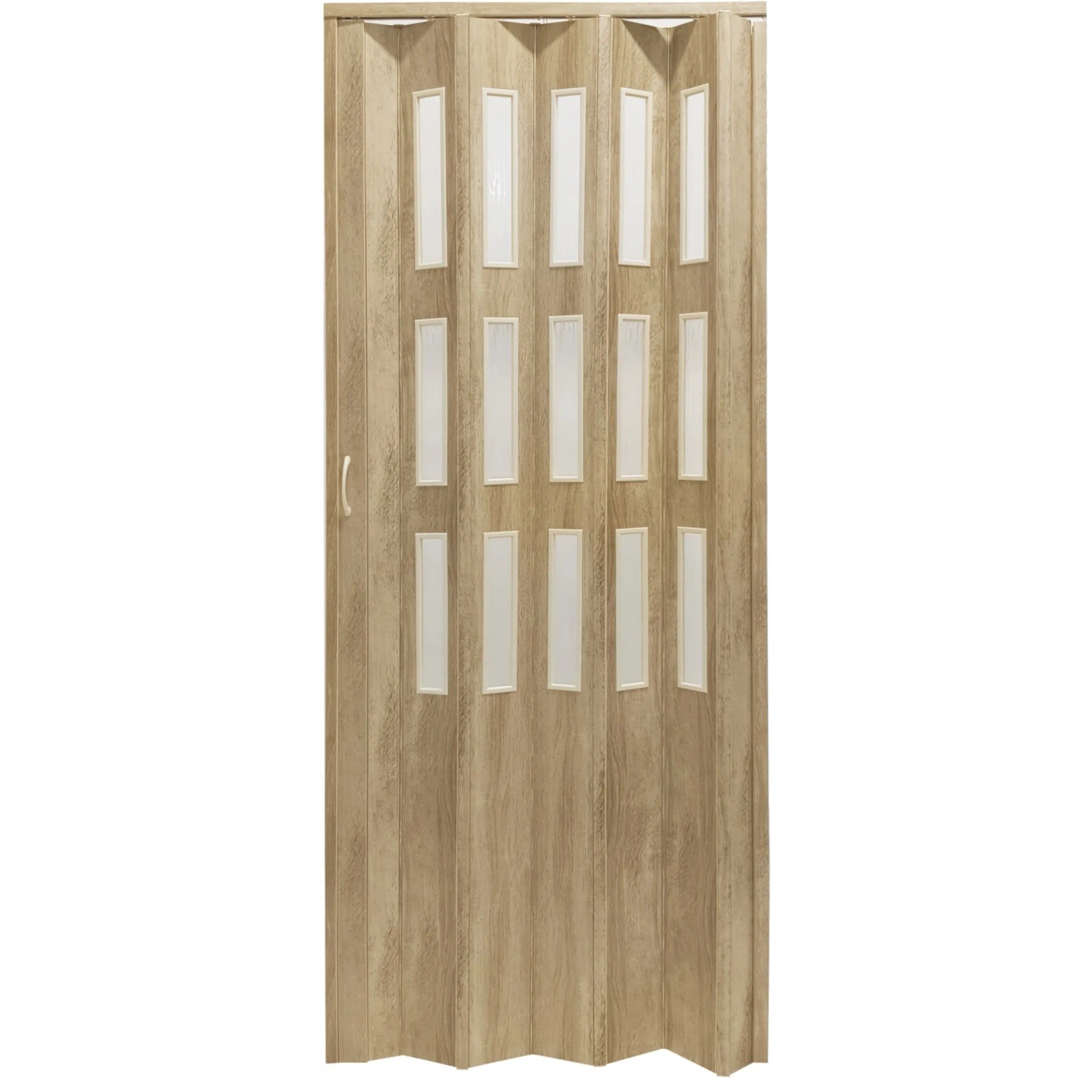 E-shop HOPA Plastové zhrňovacie dvere Matrix presklené dub Sonoma 87 x 200 cm