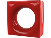 Fuchs Design Keramická luxfera Style'n Art Deko Loop červená, 19 x 19 x 8 cm