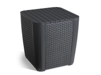 Keter Záhradný odkladací stolík Luzon, grafitová, 39 x 39 x 42,5 cm