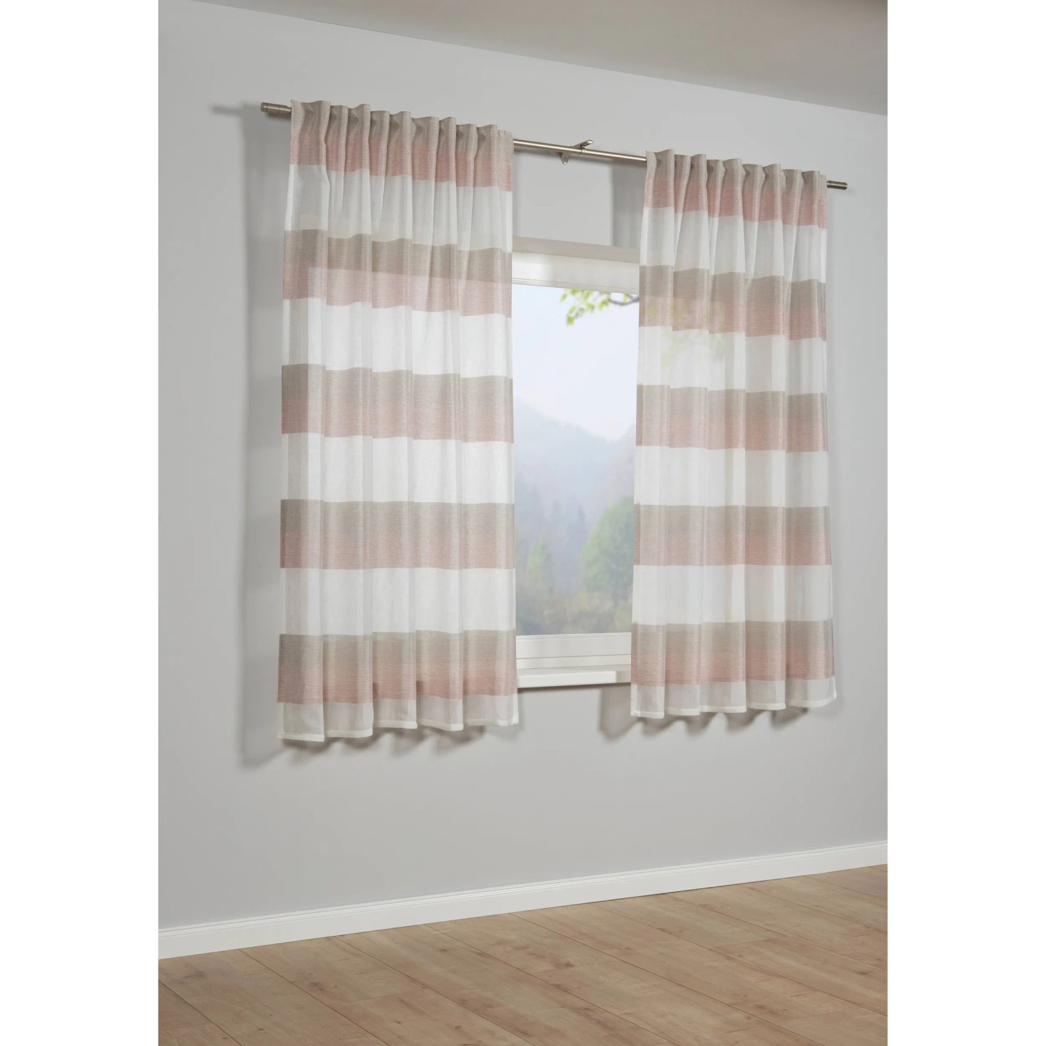 E-shop Bennetti Záves so skrytými pútkami, Etamin, staroružový, 175 x 140 cm
