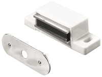 Nábytkový magnet 4 kg kov/plast biely, 4 ks