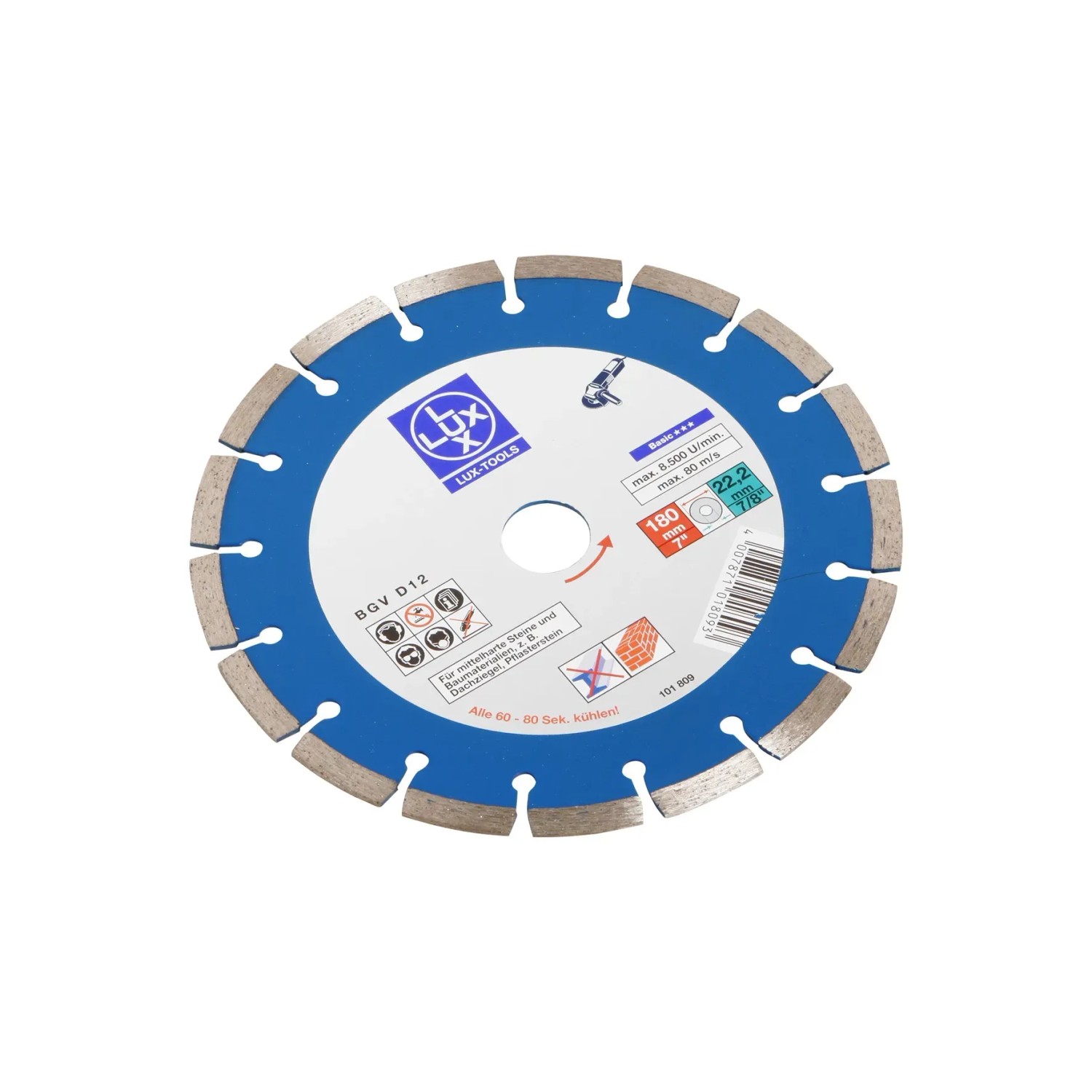 E-shop LUX-TOOLS Univerzálny diamantový rezný kotúč 180 mm