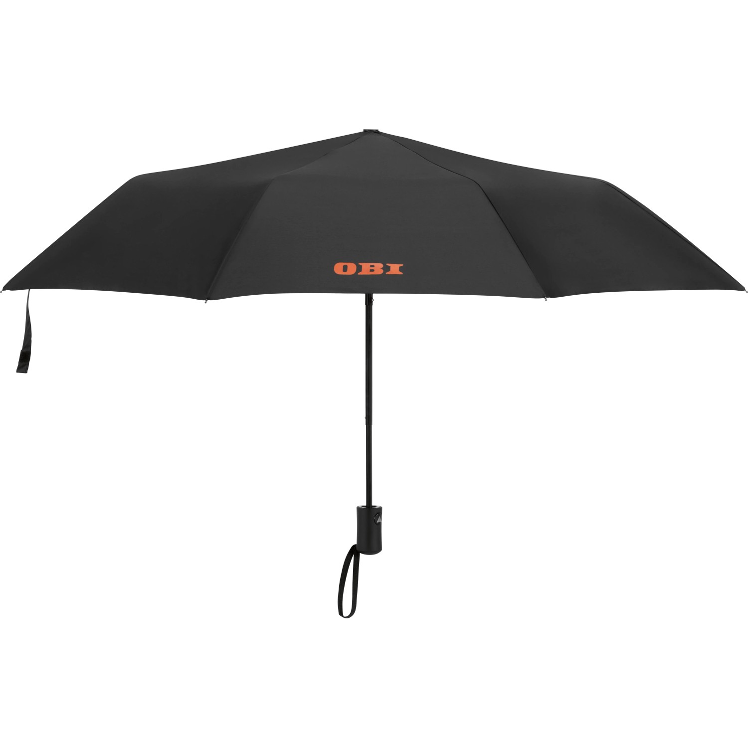 E-shop OBI Poloautomatický dáždnik s logom čierny pr. 98 cm