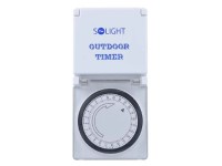 Solight Časový spínač mechanický, vonkajší IP44