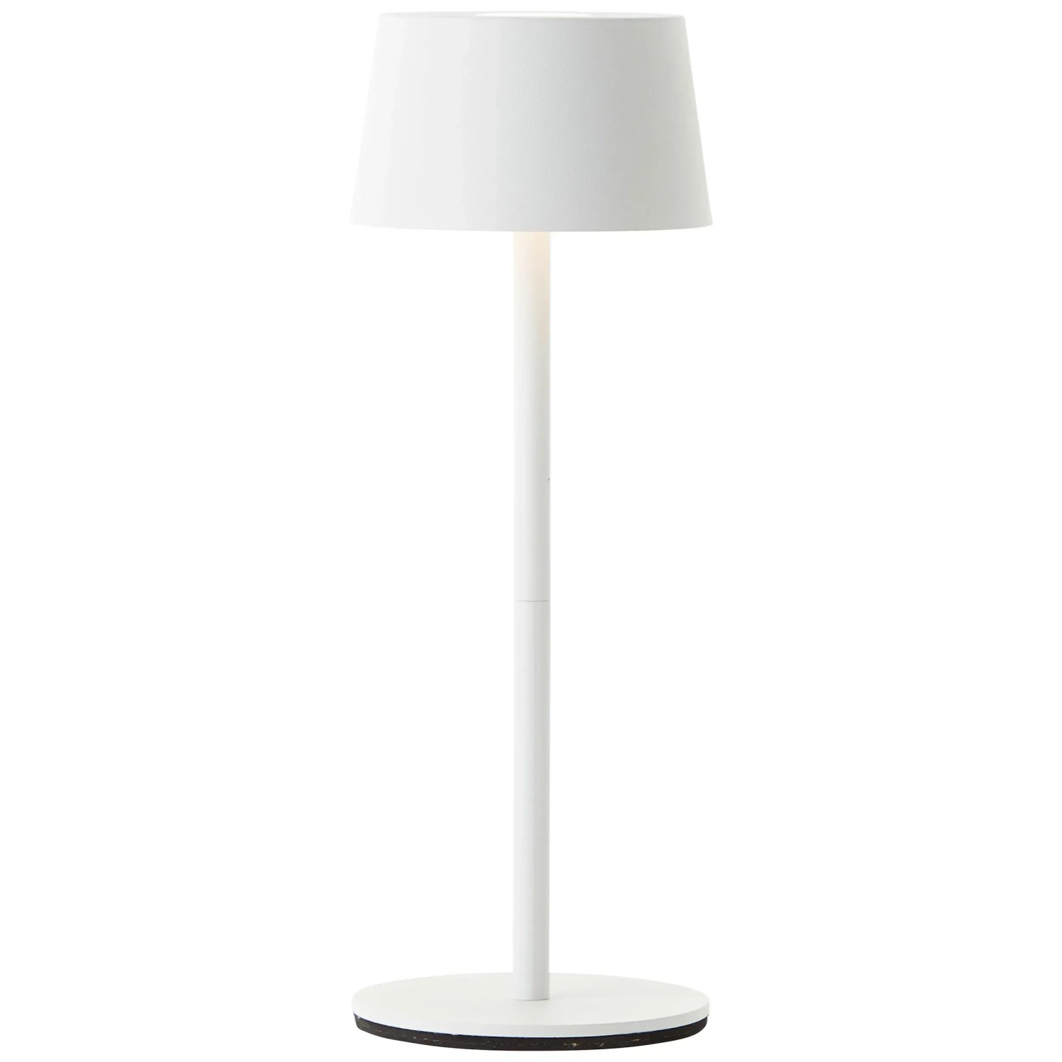 E-shop Brilliant Dobíjacia stolná lampa Jona 2 W, 170 lm, 3000 K, biela pr. 9 x 25 cm