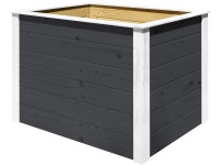 Weka Modulárny drevený vyvýšený záhon Element, antracitová, 100 x 69 x 71 cm