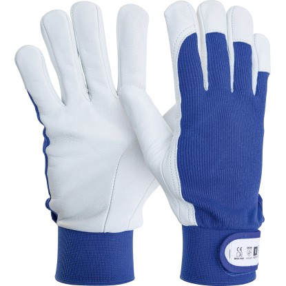 LUX Čiastočne kožené pracovné rukavice, veľ. 9