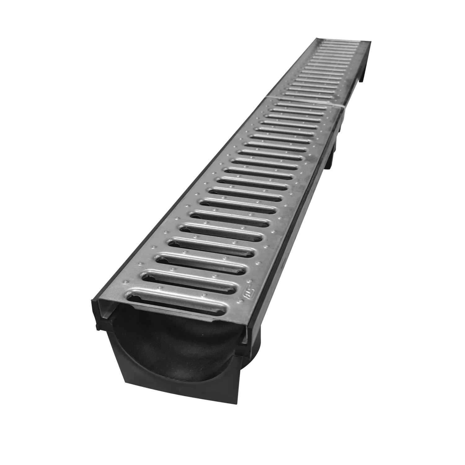 E-shop STEBO Odvodňovací žľab TWISTER s pozinkovanou mriežkou 13 x 9,5 x 100 cm