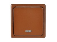 SEZ Jednopól. spínač so signalizáciou Standard DS S 1101-1 HP škoric. 28x82x82mm