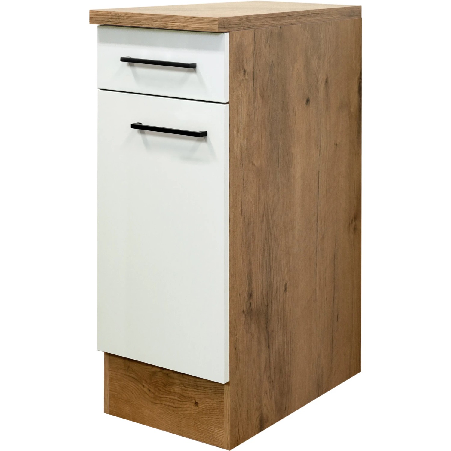 E-shop Flex-Well Kuchynská skrinka Vintea spodná, zásuvky + dvierka, 30 x 85 x 57,1 cm