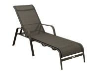 Doppler Záhradné lehátko Pesaro hliníkové, antracit, 68 x 192 cm