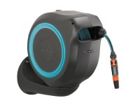 GARDENA Nástenný box RollUp M tyrkysový so samonavíjacou hadicou 11 mm, 20 m