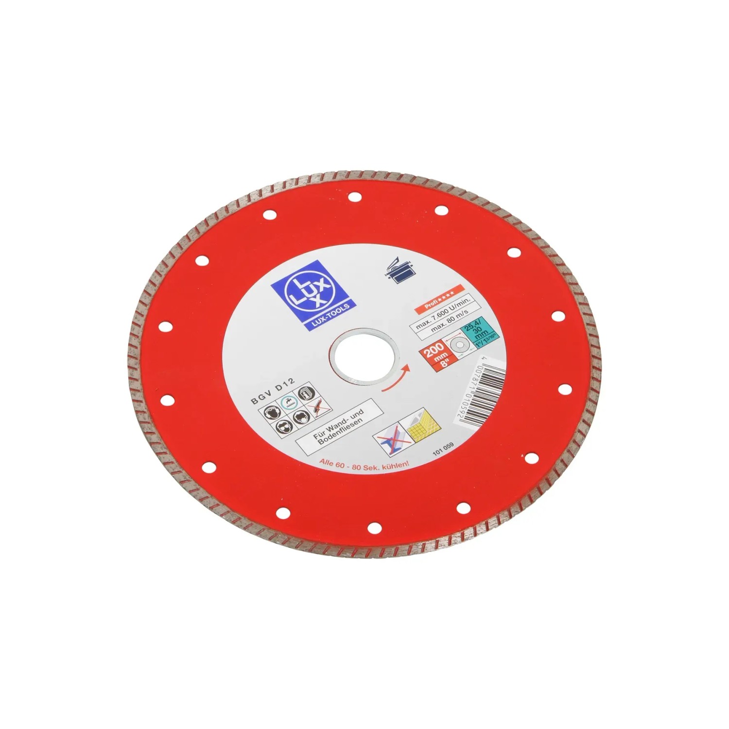 E-shop LUX-TOOLS Diamantový rezný kotúč na dlažbu a kameň, pr. 200x25,4/30,0/7 mm