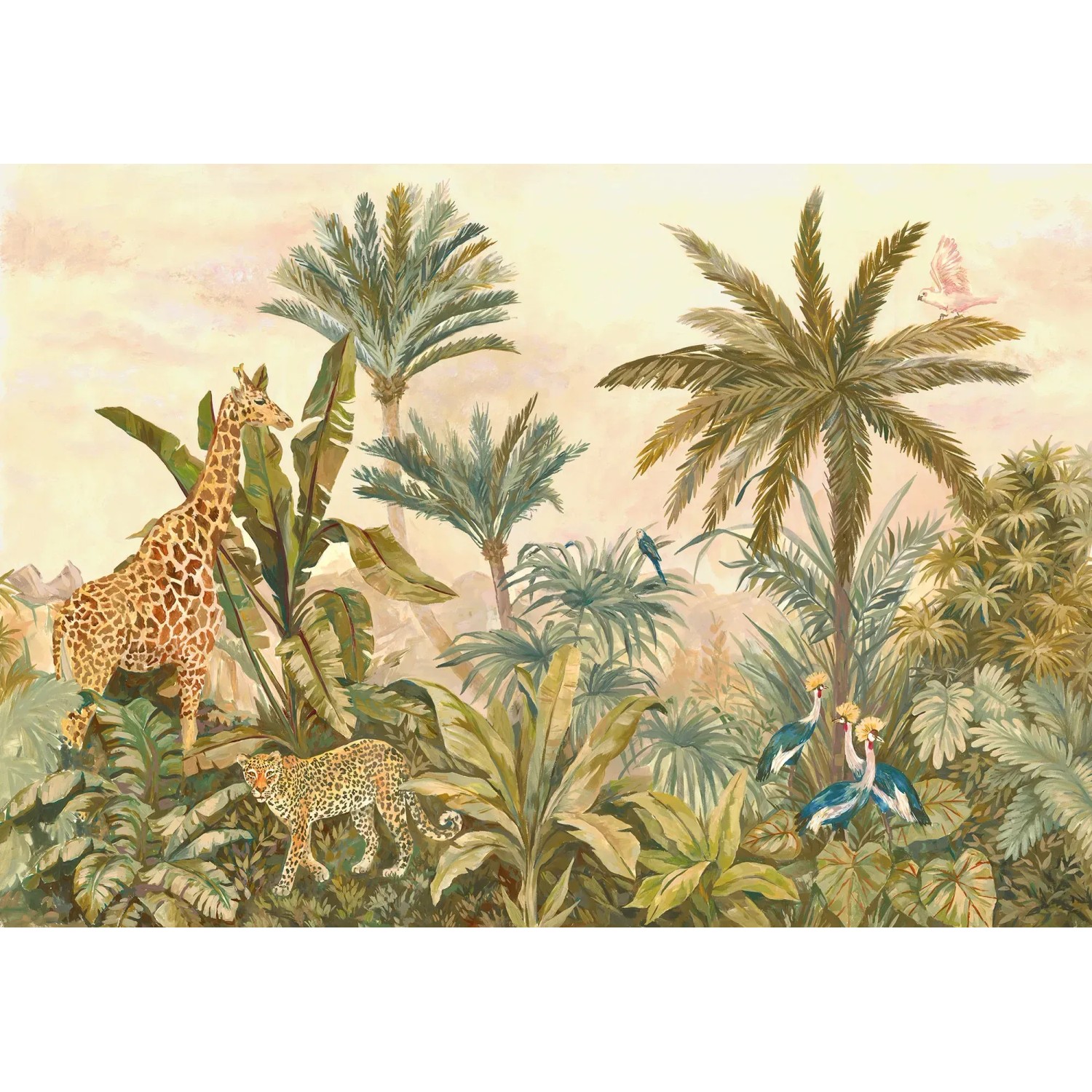E-shop Komar Vliesová fototapeta Tropical Vintage Garden 400 x 280 cm