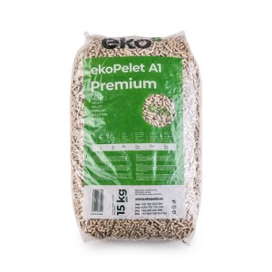 Vrece drevených peliet, EkoPellet A1 Premium, 15 kg, ako palivo