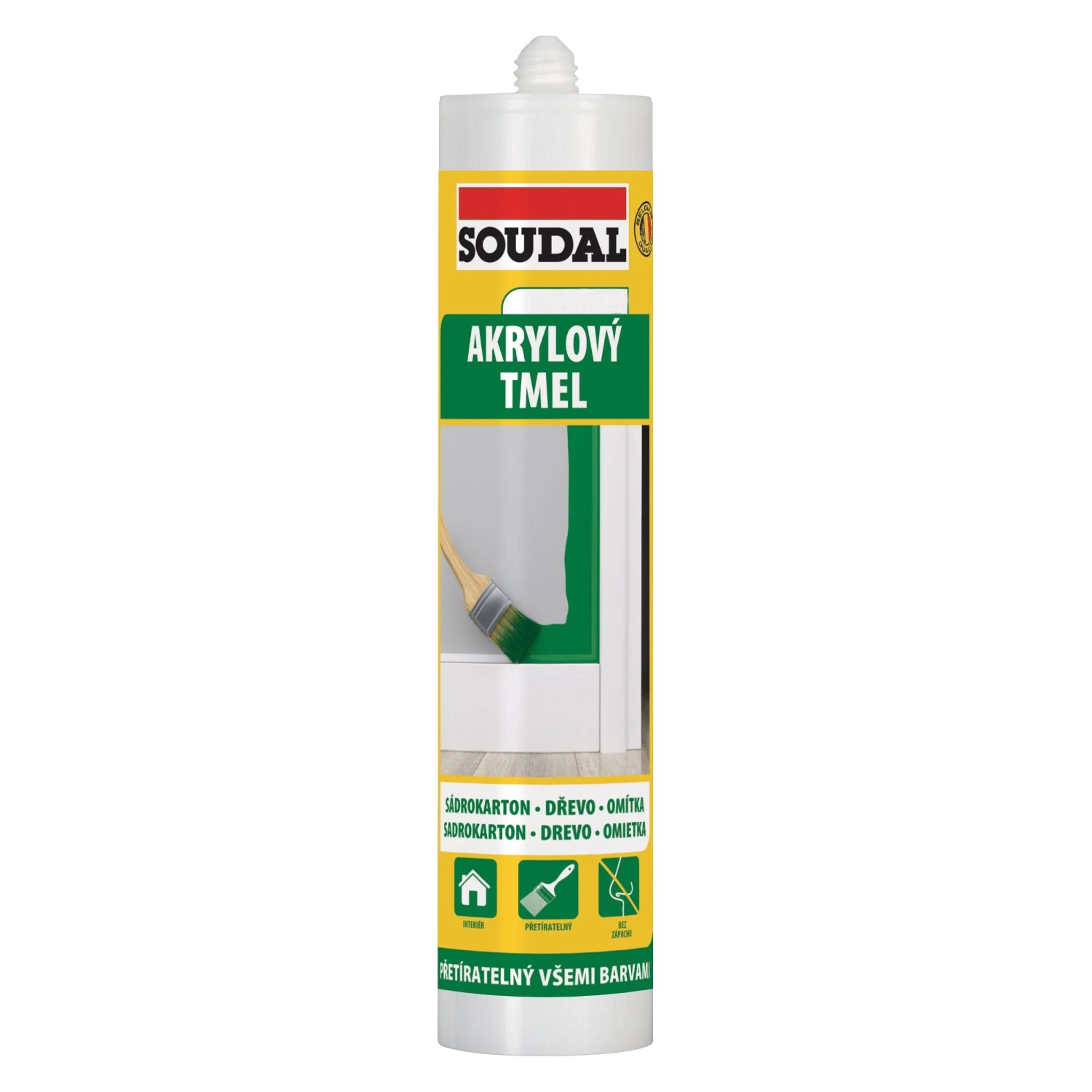 E-shop SOUDAL Akrylový tmel čierny 280 ml