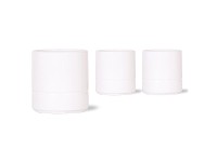 Keramický kvetináč Pastel biely pr. 9 x 10 cm