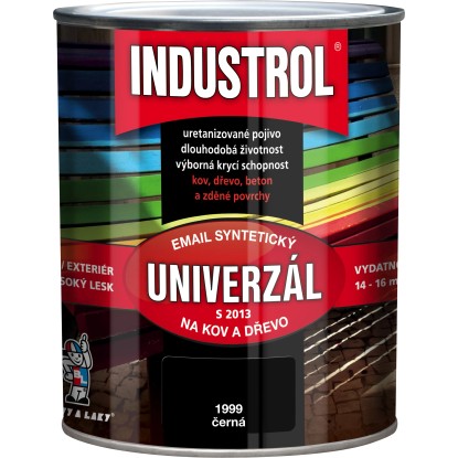INDUSTROL Email na kov a drevo S2013 UNIVERZÁL 1999 čierna 750 ml