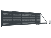 JARMEX Posuvná brána UDINE, antracit RAL7016, 1500 x 4000/6000 mm, Ľ JARMEX Posuvná brána UDINE, antracit RAL7016, 1500 x 4000/6000 mm, Ľ