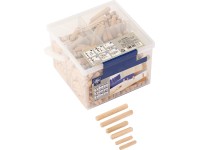 LUX Súprava drevených spojovacích kolíkov vo vedre, 400-dielna