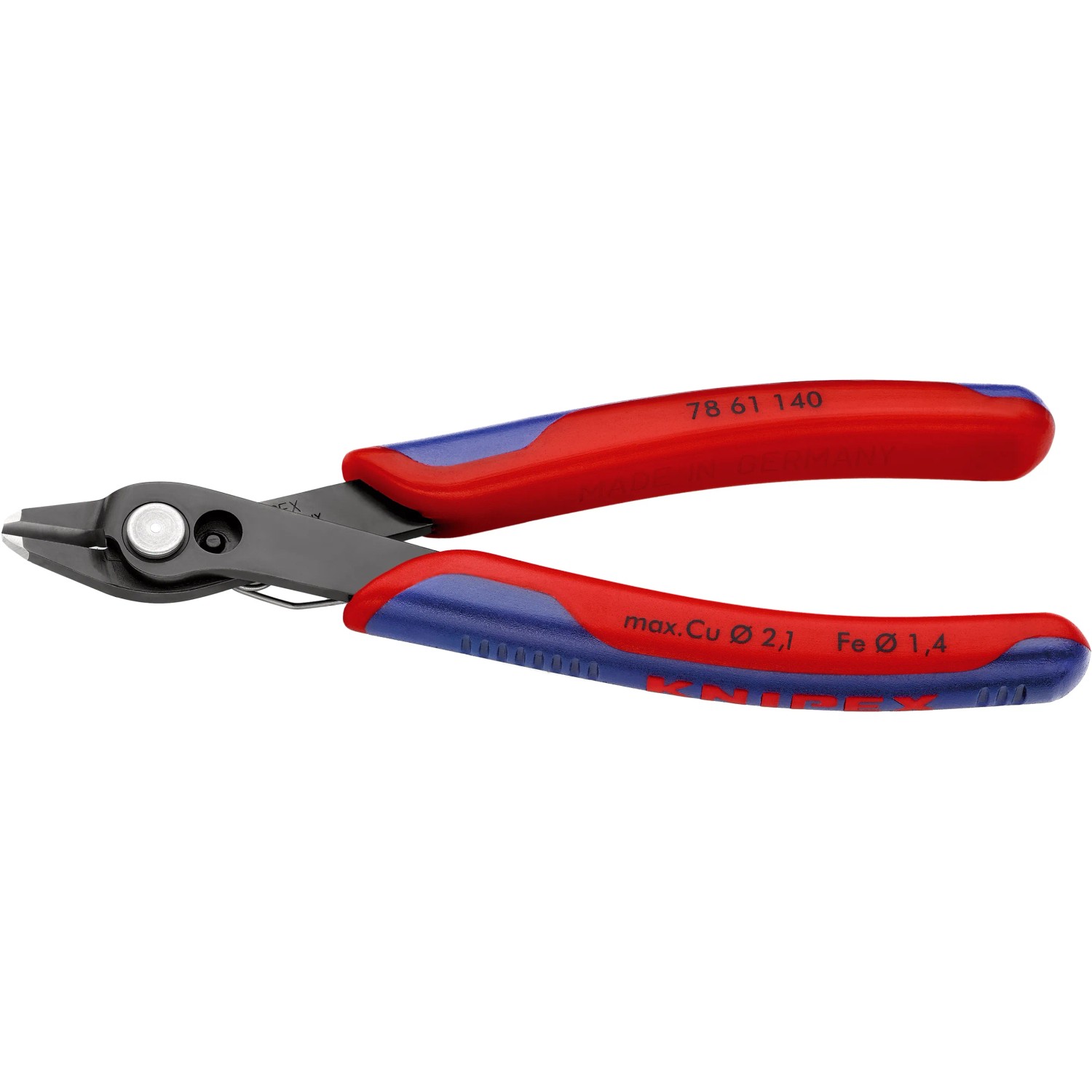 E-shop Knipex Kliešte pre elektroniku Electronic Super Knips XL, brunýrované, 140 mm