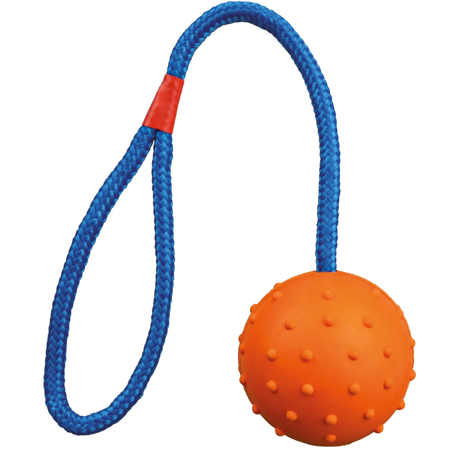 E-shop Jollypaw Loptička na šnúrke prírodná guma priemer 6 cm, 30 cm