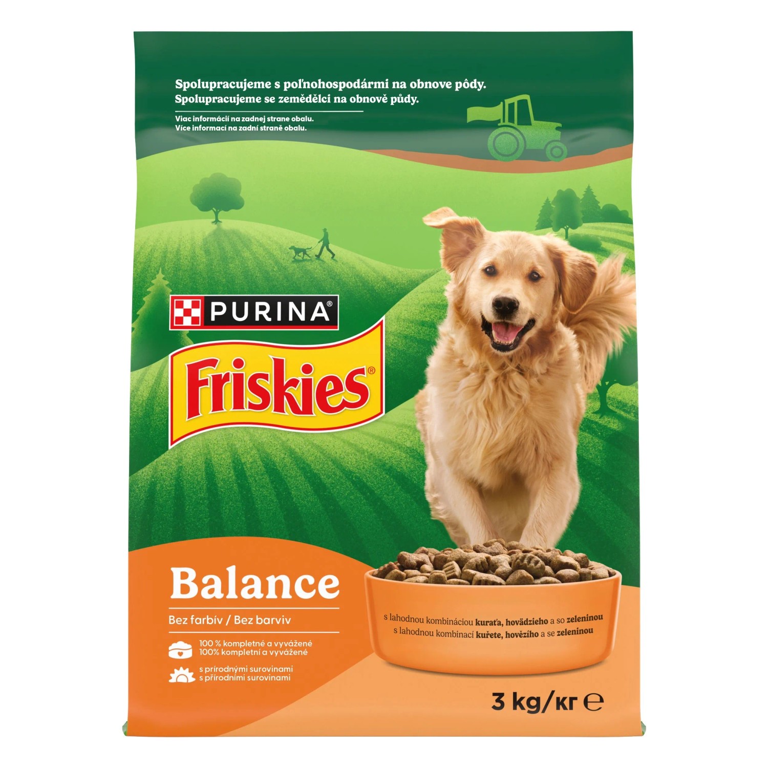 E-shop Friskies Balance Granule pre psy kura, hovädzie, zelenina 3 kg