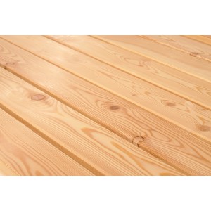 Hobľované svetlé terasové dosky z smrekovcového dreva s prírodnou kresbou (2,1x12x300 cm, FSC®)