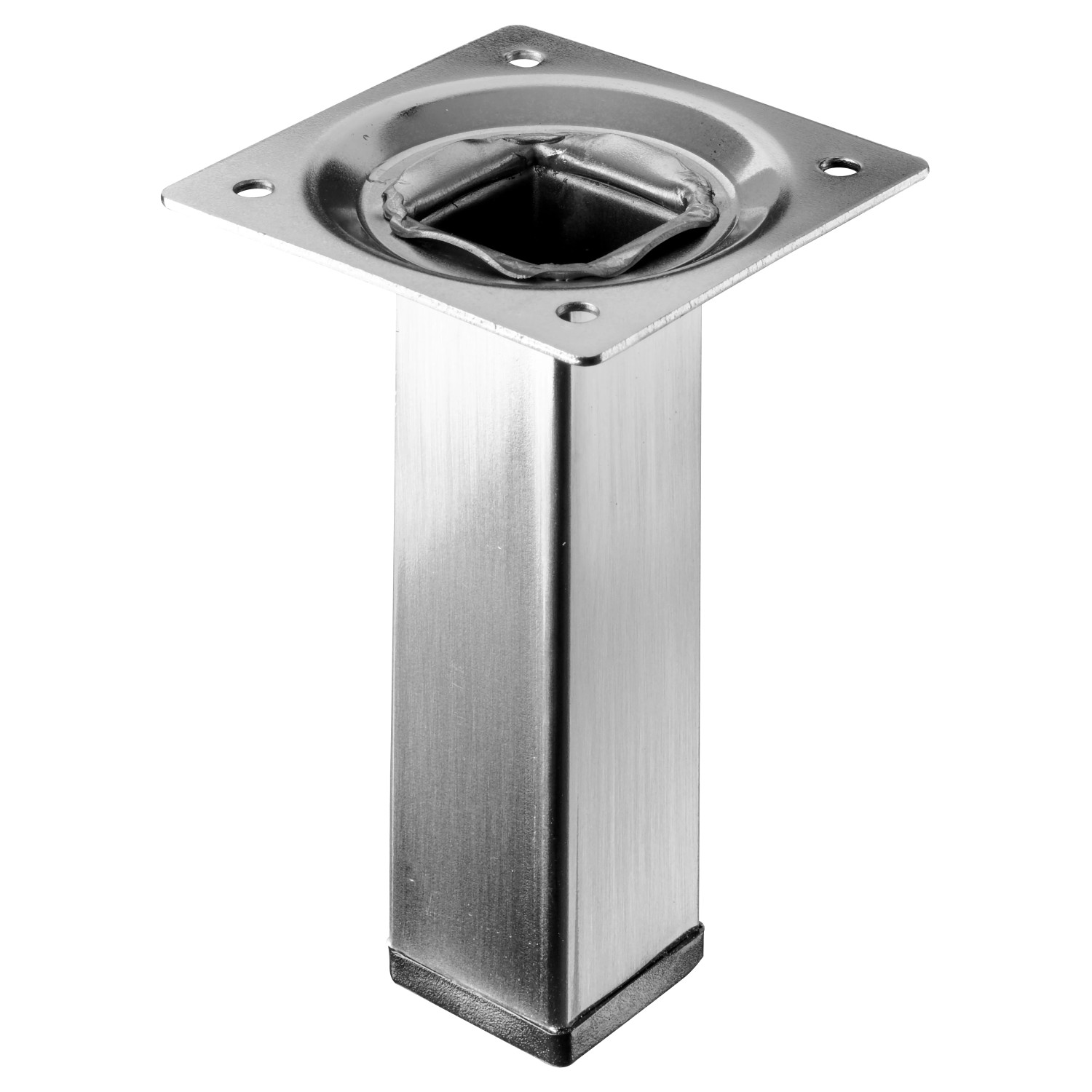 E-shop Hettich Nábytková noha hranatá, nerez, 25 x 25 x 100 mm