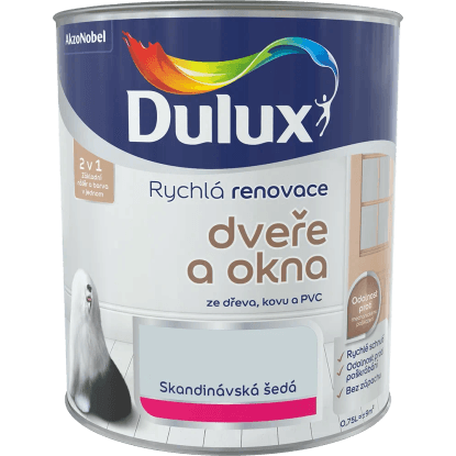 Dulux Rýchla renovácia dvere a okná škandinávska sivá 0,75 l