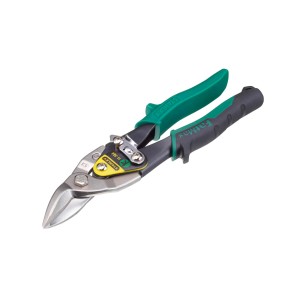 Stanley Fatmax nožnice na plech, pravé, 250 mm, so zeleno-čiernou rukoväťou.