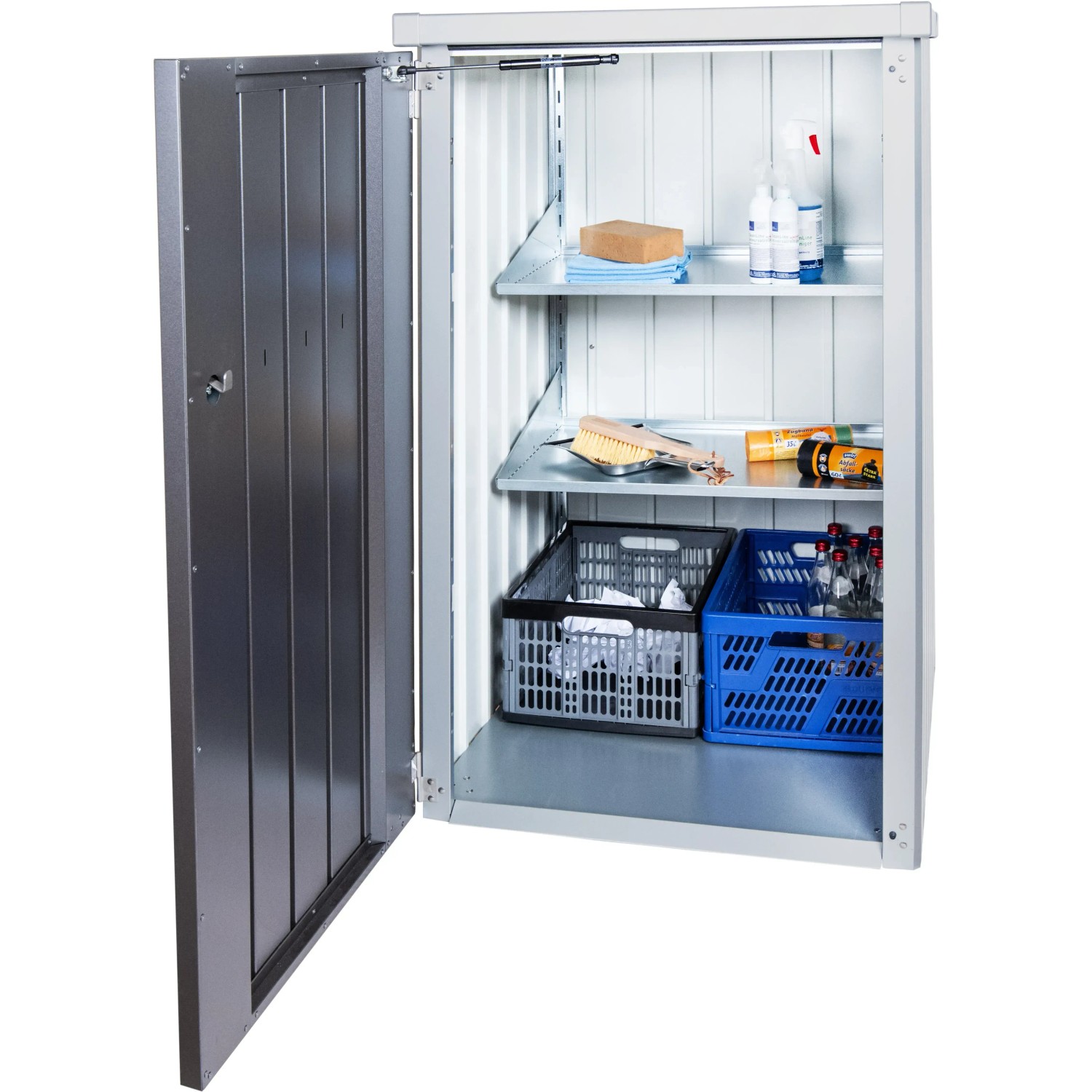 E-shop Biohort Stojny regálu pre box na popolnice Alex 122 x 3 x 3 cm, 2 ks
