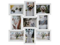 FALC Multirámik na 9 fotiek, biely, 10 x 15 cm