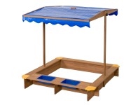 Swing King Drevené pieskovisko Ibiza so strieškou, 120 x 120 x 18 cm Swing King Drevené pieskovisko Ibiza so strieškou, 120 x 120 x 18 cm