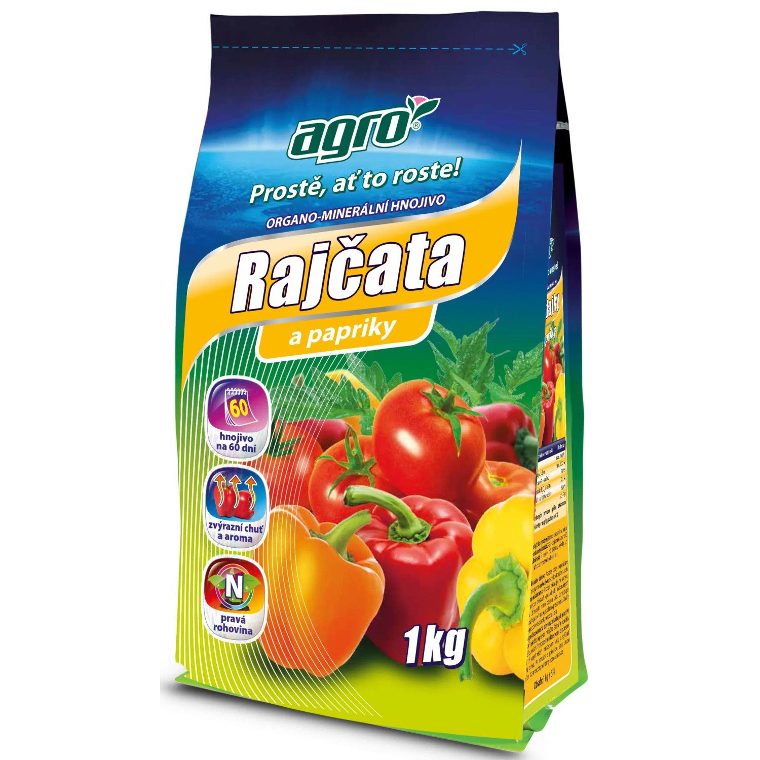 E-shop AGRO Organo-minerálne hnojivo pre paradajky a papriky 1 kg