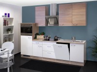 Flex-Well Kuchyňa Florida 280 cm/typ 9-chlad./rúra/varná doska/digestor/umývačka