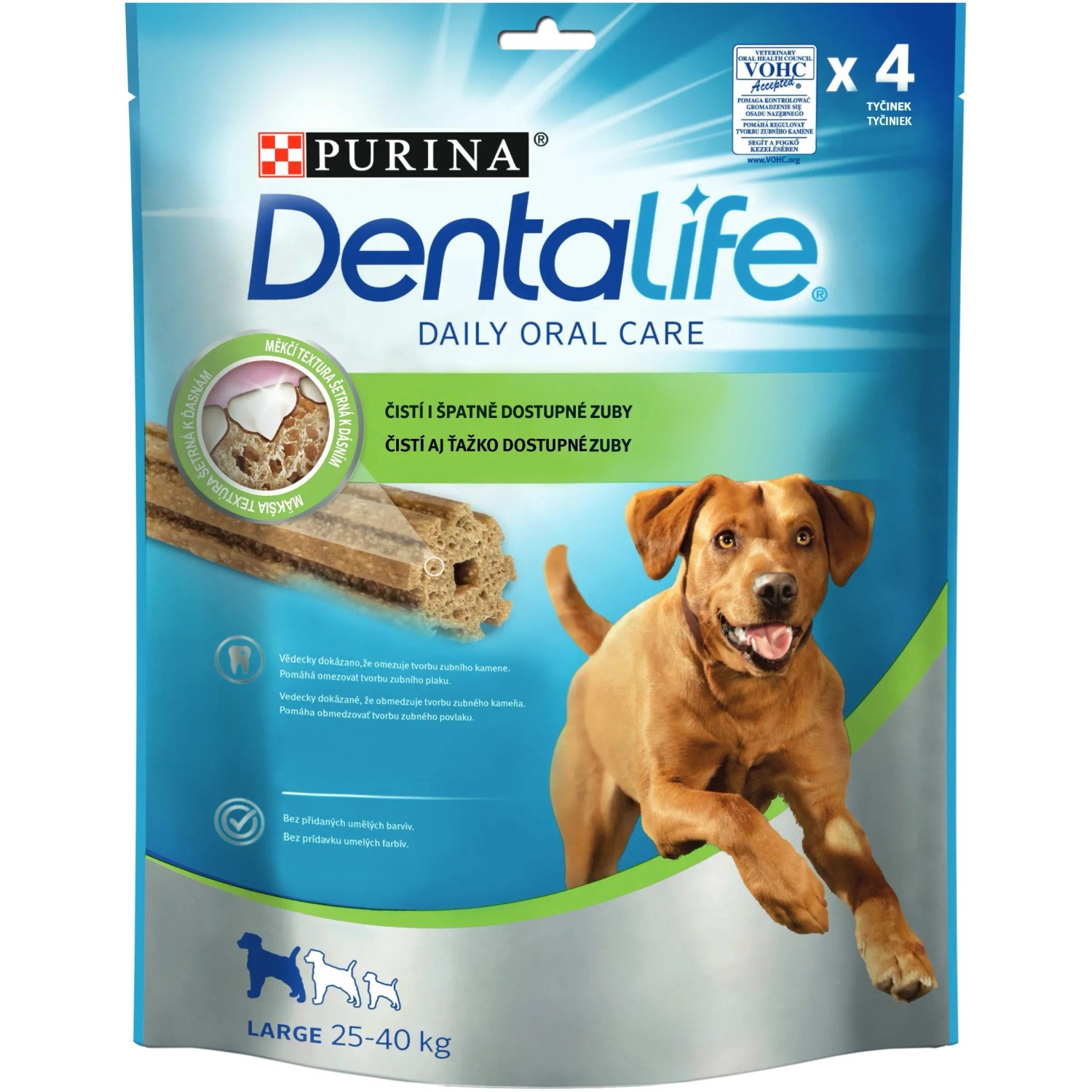 E-shop PURINA Dentalife Large Maškrty pre psov 4 tyčinky (142 g)
