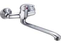 Jednopáková kuchynská batéria na montáž na stenu chróm rozteč 150 mm