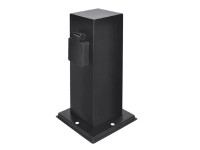 Solight Záhradný stĺpik čierny, 2 zásuvky, IP44, 8 x 8 x 23 cm Solight Záhradný stĺpik čierny, 2 zásuvky, IP44, 8 x 8 x 23 cm