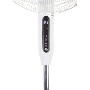 Detail: Biely stojanový ventilátor SV 55-41 Cool Air s LED displejom a dotykovým panelom.
