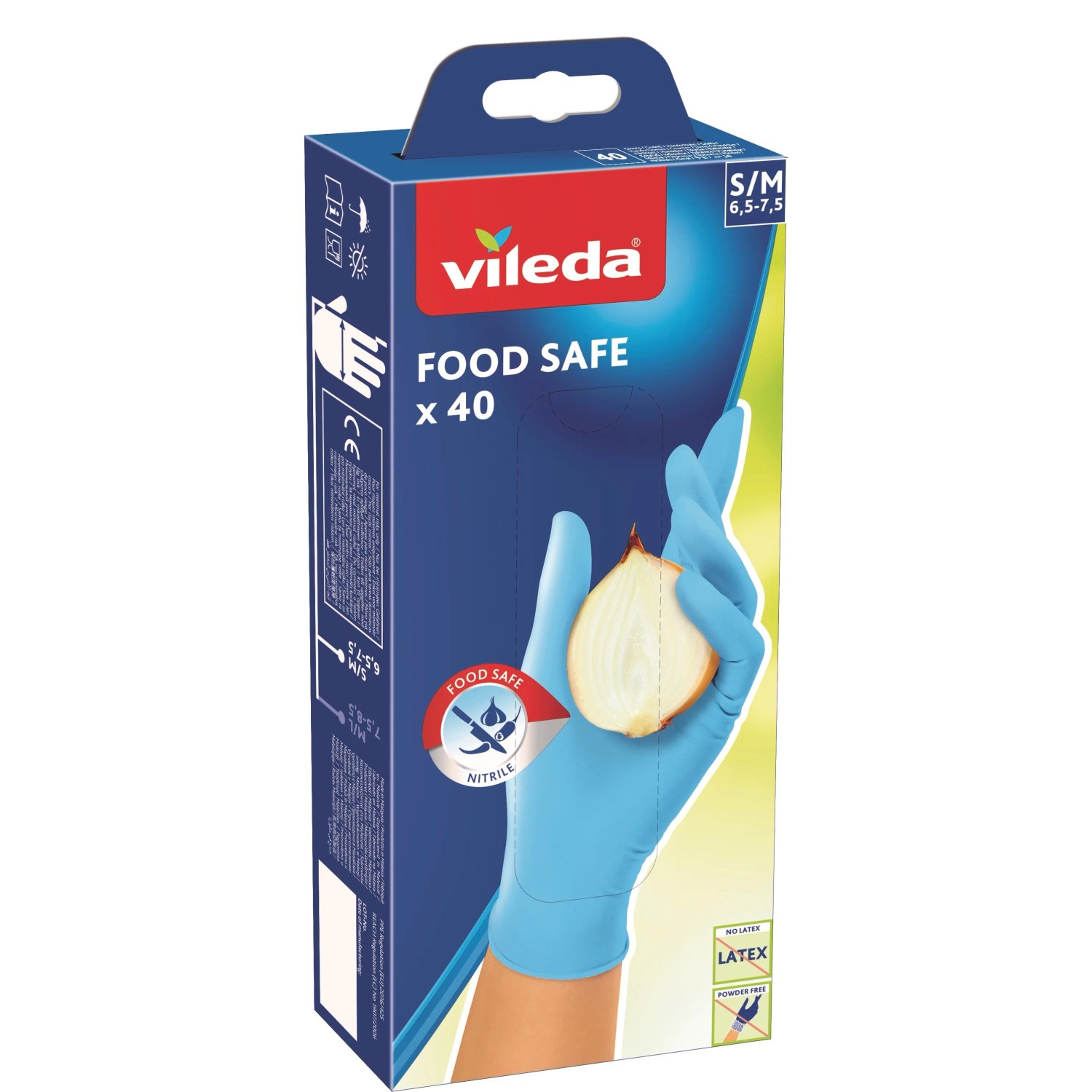 E-shop Vileda Food Safe rukavice veľ. S/M, 40 ks