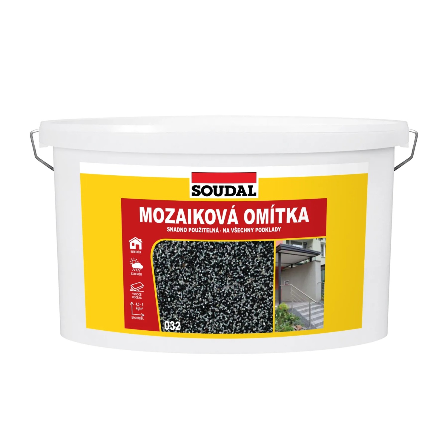 E-shop SOUDAL Mozaiková omietka 032 tmavo sivá, 16 kg