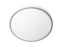 EURAKLES Stropné LED svietidlo RETRO, 18 W, 1440 lm, IP44, chróm, pr. 33 x 5,5cm