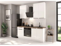 Deftrans Kuchynská zostava Belluno, biela, 200 cm