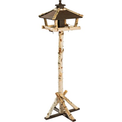 Krmítko pre vtáky breza/pínia s kôlom model C